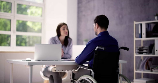 Disabled person asking about workers comp